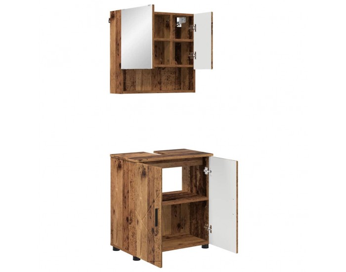 Sonata H Комплект мебели за баня 2 pcs Старо дърво 61 x 35 x 64 см