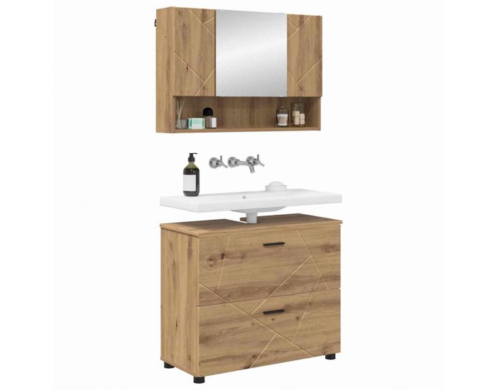 Sonata H Комплект мебели за баня 2 pcs дъб артизан 61 x 35 x 64 см