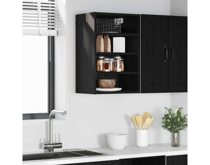 Sonata H Висящ шкаф Riga Черен дъб 40 x 29,5 x 60 см Инженерно дърво