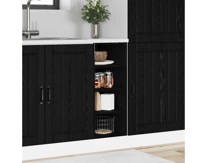 Sonata H Кухненски базов шкаф с рафт Riga Черен дъб 30 x 44,5 x 81,5 см