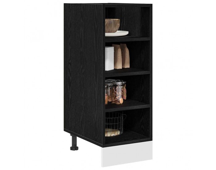 Sonata H Кухненски базов шкаф с рафт Riga Черен дъб 30 x 44,5 x 81,5 см
