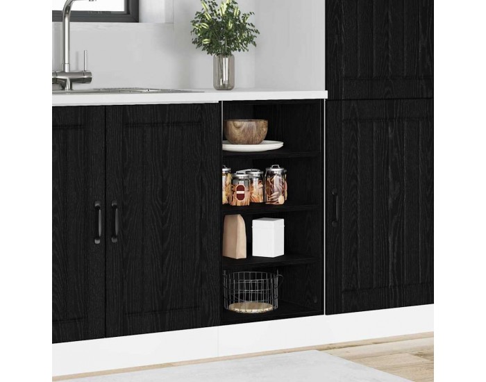 Sonata H Кухненски базов шкаф с рафт Riga Черен дъб 40 x 44,5 x 81,5 см