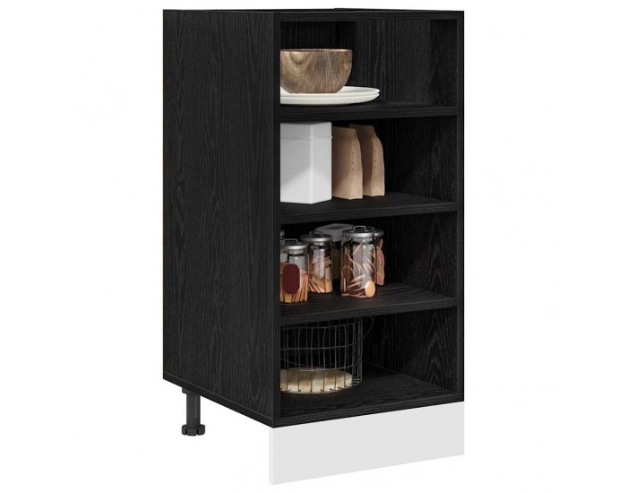 Sonata H Кухненски базов шкаф с рафт Riga Черен дъб 40 x 44,5 x 81,5 см