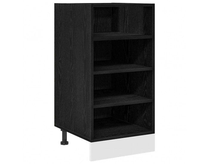Sonata H Кухненски базов шкаф с рафт Riga Черен дъб 40 x 44,5 x 81,5 см