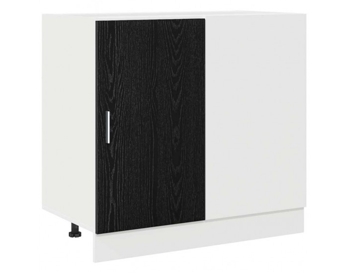 Sonata H Кухненски ъглов основен шкаф Riga Черен дъб 86 x 46 x 81,5 см