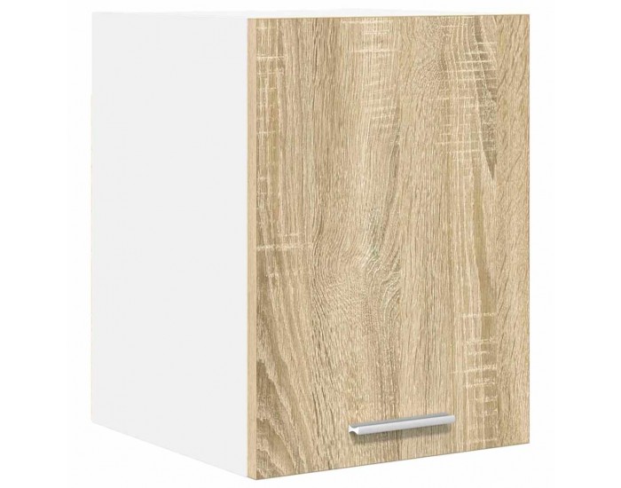 Sonata H Висящ шкаф с рафт Riga Сонома дъб и бяло 30 x 31 x 40 см