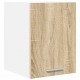 Sonata H Висящ шкаф с рафт Riga Сонома дъб и бяло 30 x 31 x 40 см