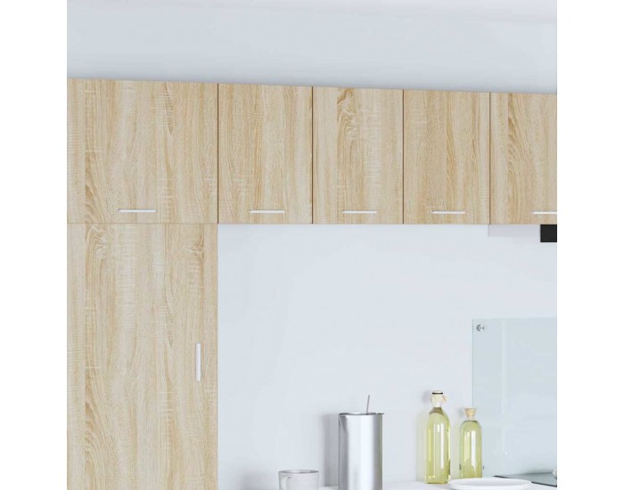 Sonata H Висящ шкаф с рафт Riga 2 pcs Сонома дъб и бяло 30 x 31 x 40 см