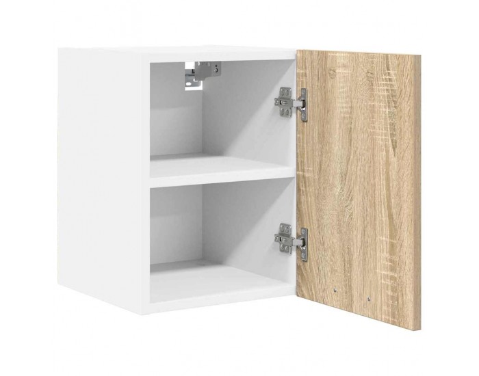 Sonata H Висящ шкаф с рафт Riga 2 pcs Сонома дъб и бяло 30 x 31 x 40 см