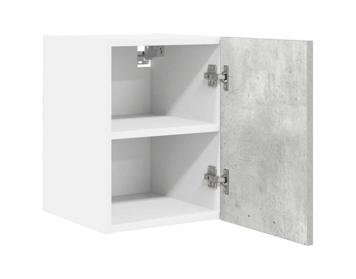 Sonata H Висящ шкаф с рафт Riga 2 pcs Бетон сив и бяло 30 x 31 x 40 см