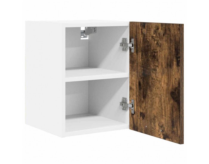 Sonata H Висящ шкаф с рафт Riga 2 pcs Димящ дъб и бяло 30 x 31 x 40 см