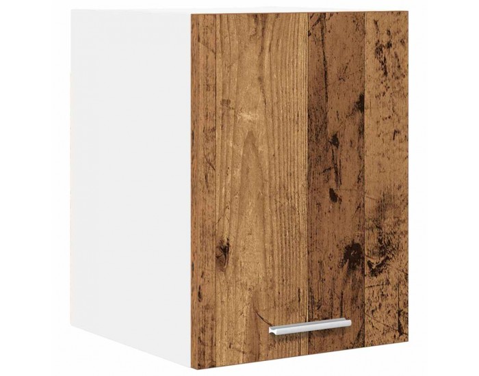 Sonata H Висящ шкаф с рафт Riga Стара дървесина и бяло 30 x 31 x 40 см