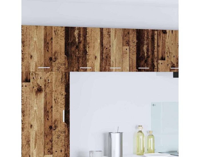 Sonata H Висящ шкаф Riga 2 pcs Стара дървесина и бяло 30 x 31 x 40 см