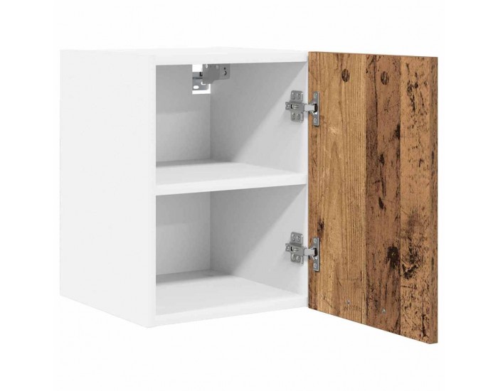 Sonata H Висящ шкаф Riga 2 pcs Стара дървесина и бяло 30 x 31 x 40 см