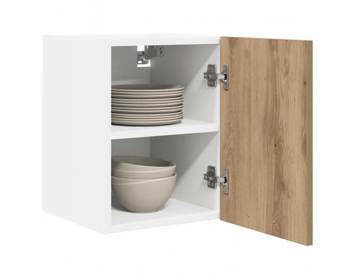 Sonata H Висящ шкаф Riga 2 pcs Занаятчийски дъб и бяло 30 x 31 x 40 см