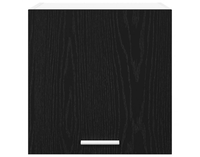 Sonata H Висящ шкаф с рафт с врата Riga Черен дъб и бяло 40 x 31 x 40 см