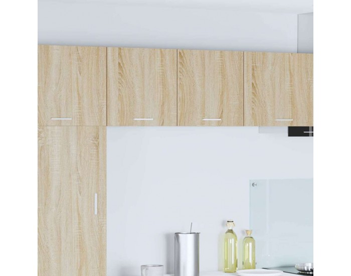 Sonata H Висящ шкаф с рафт Riga 2 pcs Сонома дъб и бяло 40 x 31 x 40 см