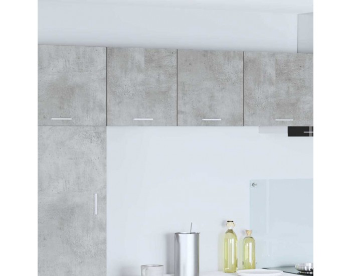 Sonata H Висящ шкаф с рафт Riga 2 pcs Бетон сив и бяло 40 x 31 x 40 см