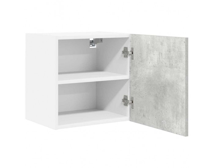 Sonata H Висящ шкаф с рафт Riga 2 pcs Бетон сив и бяло 40 x 31 x 40 см