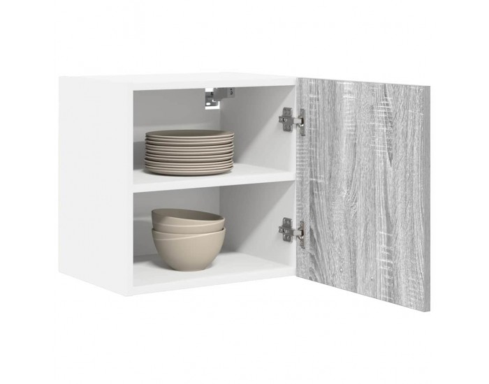 Sonata H Висящ шкаф с рафт Riga 2 pcs Сив Сонома и бяло 40 x 31 x 40 см