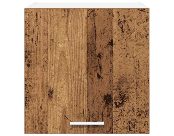 Sonata H Висящ шкаф с рафт Riga Стара дървесина и бяло 40 x 31 x 40 см