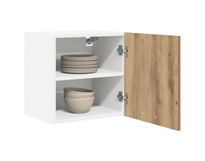 Sonata H Висящ шкаф Riga 2 pcs Занаятчийски дъб и бяло 40 x 31 x 40 см