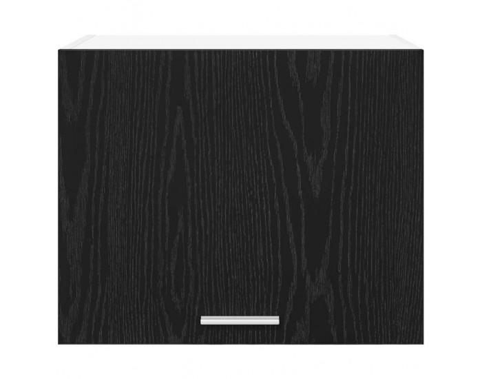 Sonata H Висящ шкаф с рафт с врата Riga Черен дъб и бяло 50 x 31 x 40 см