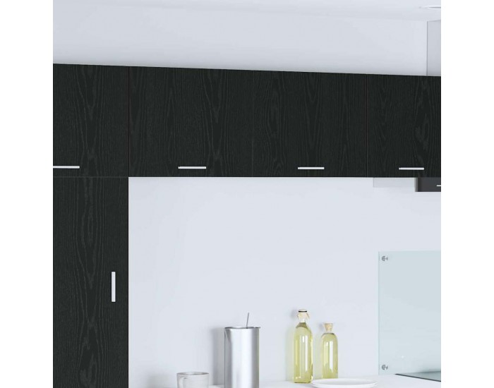 Sonata H Висящ шкаф с рафт Riga 2 pcs Черен дъб и бяло 50 x 31 x 40 см