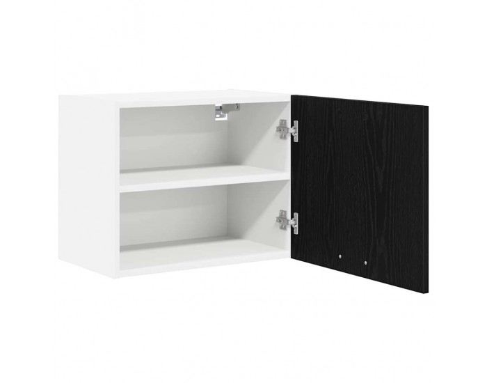 Sonata H Висящ шкаф с рафт Riga 2 pcs Черен дъб и бяло 50 x 31 x 40 см