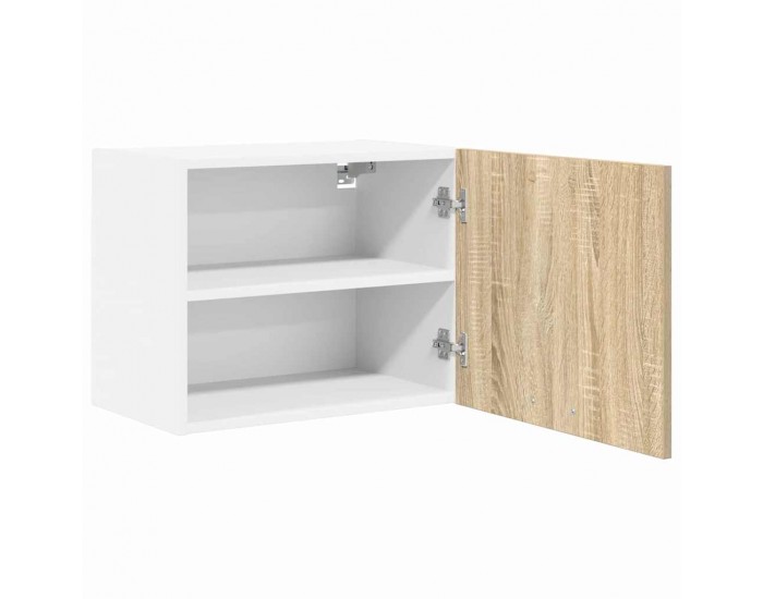 Sonata H Висящ шкаф с рафт Riga 2 pcs Сонома дъб и бяло 50 x 31 x 40 см