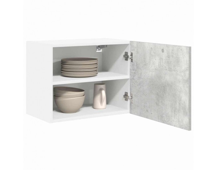 Sonata H Висящ шкаф с рафт Riga 2 pcs Бетон сив и бяло 50 x 31 x 40 см