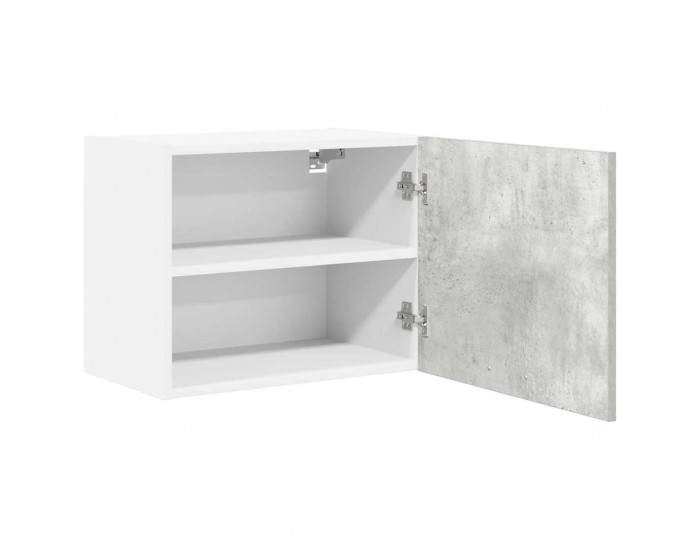 Sonata H Висящ шкаф с рафт Riga 2 pcs Бетон сив и бяло 50 x 31 x 40 см