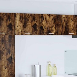 Sonata H Висящ шкаф с рафт с врата Riga Димящ дъб и бяло 50 x 31 x 40 см - Модули Sonata