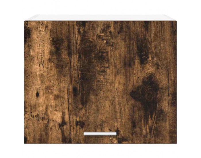 Sonata H Висящ шкаф с рафт с врата Riga Димящ дъб и бяло 50 x 31 x 40 см