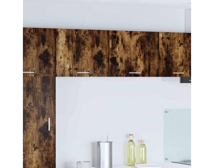 Sonata H Висящ шкаф с рафт Riga 2 pcs Димящ дъб и бяло 50 x 31 x 40 см