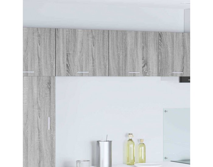 Sonata H Висящ шкаф с рафт Riga 2 pcs Сив Сонома и бяло 50 x 31 x 40 см