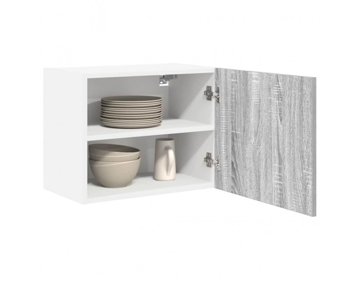 Sonata H Висящ шкаф с рафт Riga 2 pcs Сив Сонома и бяло 50 x 31 x 40 см