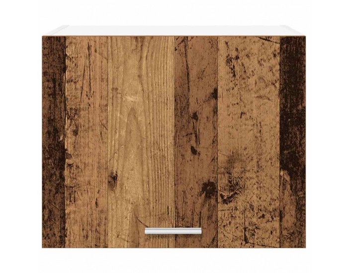 Sonata H Висящ шкаф с рафт Riga Стара дървесина и бяло 50 x 31 x 40 см