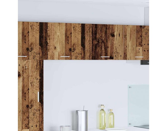 Sonata H Висящ шкаф Riga 2 pcs Стара дървесина и бяло 50 x 31 x 40 см