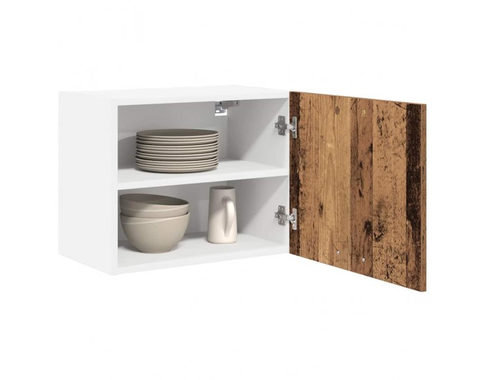 Sonata H Висящ шкаф Riga 2 pcs Стара дървесина и бяло 50 x 31 x 40 см