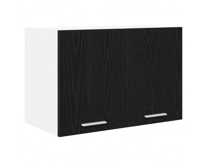 Sonata H Висящ шкаф с рафт Riga 2 pcs Черен дъб и бяло 60 x 31 x 40 см