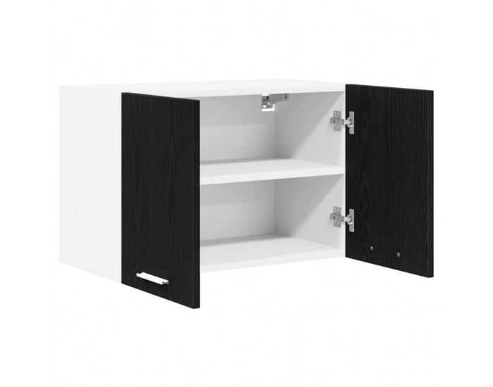 Sonata H Висящ шкаф с рафт Riga 2 pcs Черен дъб и бяло 60 x 31 x 40 см