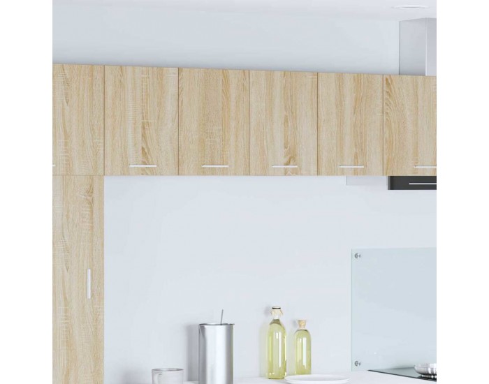 Sonata H Висящ шкаф с рафт Riga 2 pcs Сонома дъб и бяло 60 x 31 x 40 см