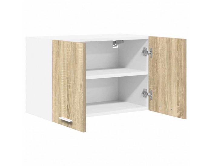 Sonata H Висящ шкаф с рафт Riga 2 pcs Сонома дъб и бяло 60 x 31 x 40 см