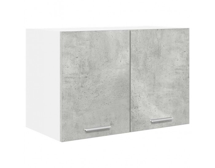 Sonata H Висящ шкаф с рафт Riga 2 pcs Бетон сив и бяло 60 x 31 x 40 см