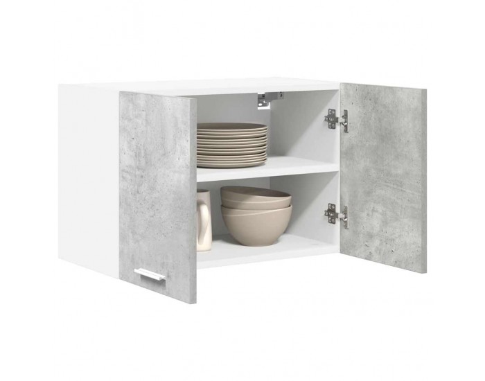 Sonata H Висящ шкаф с рафт Riga 2 pcs Бетон сив и бяло 60 x 31 x 40 см