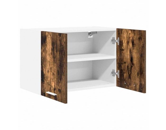 Sonata H Висящ шкаф с рафт Riga 2 pcs Димящ дъб и бяло 60 x 31 x 40 см