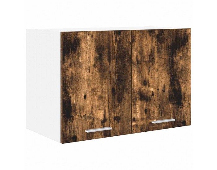 Sonata H Висящ шкаф с рафт Riga 2 pcs Димящ дъб и бяло 60 x 31 x 40 см