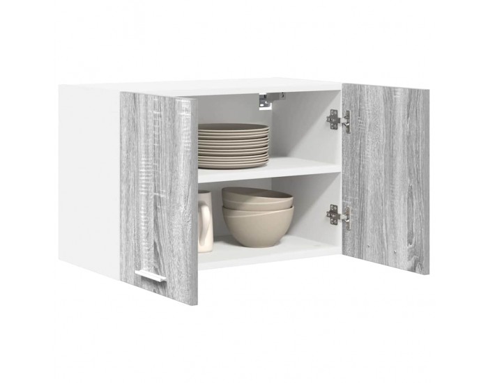 Sonata H Висящ шкаф с рафт Riga 2 pcs Сив Сонома и бяло 60 x 31 x 40 см