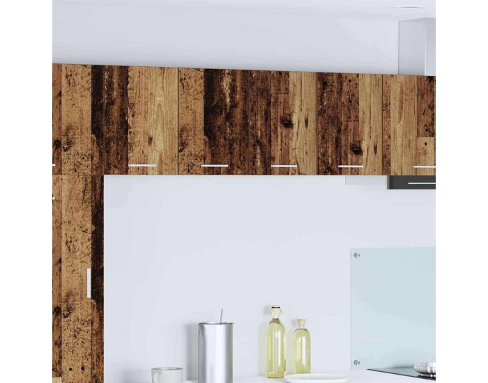 Sonata H Висящ шкаф Riga 2 pcs Стара дървесина и бяло 60 x 31 x 40 см